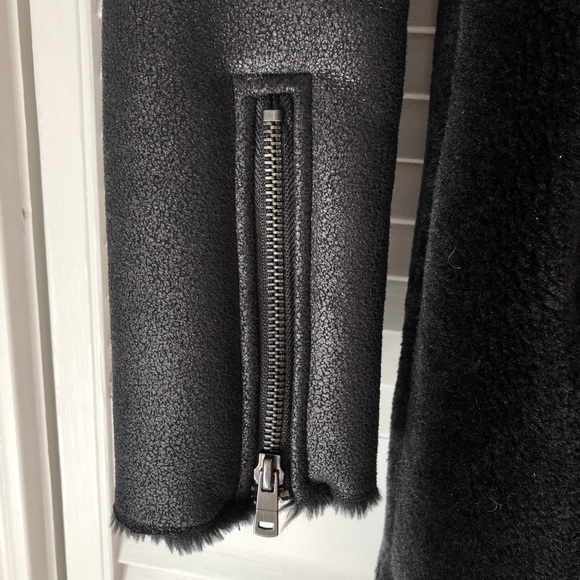 Zara Faux Fur Shearling Coat - Picture 7 of 12